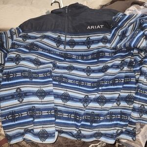 Ariat Blue Striped Fleece Jacket